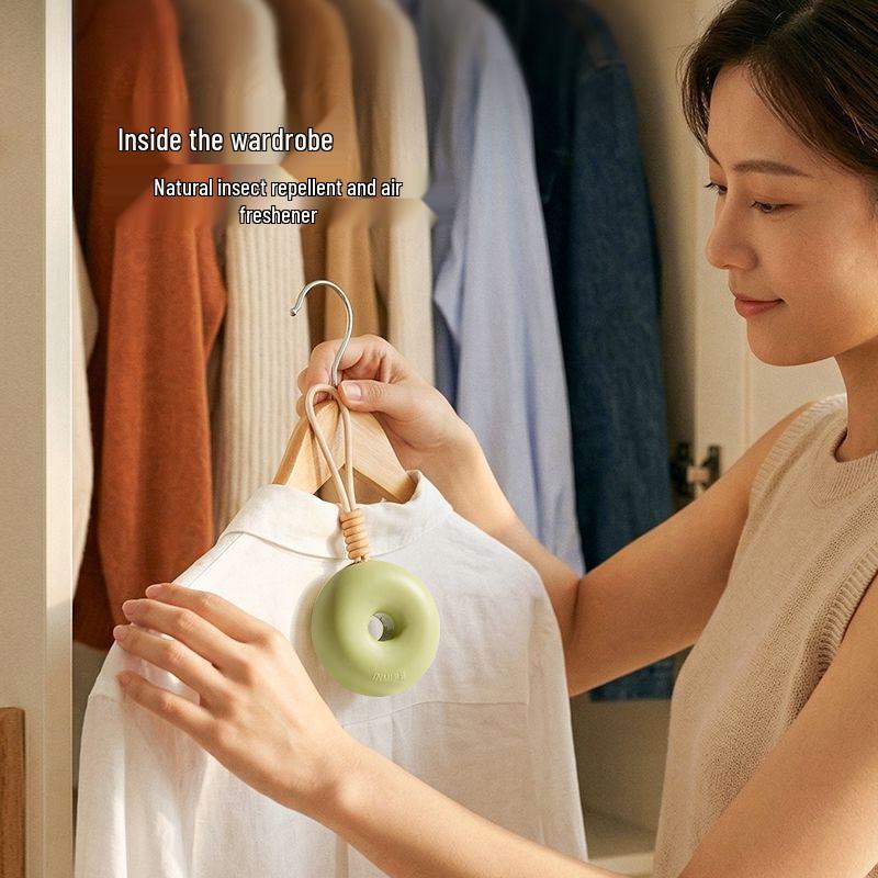 Scented Sweet Donut Hanging Ornament: Long-Lasting Fragrance Diffuser for Car, Closet, and Indoor Use
