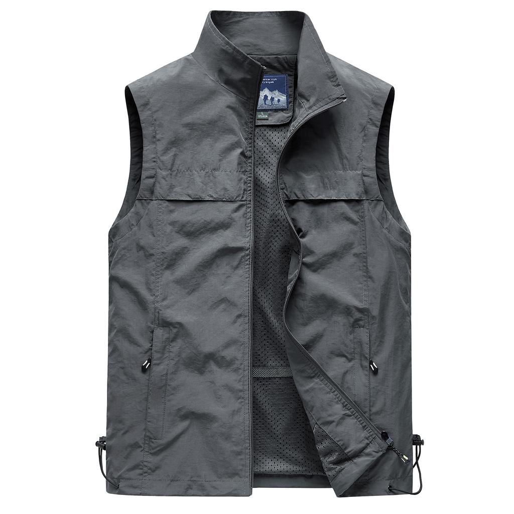 Men's Classic Outdoor Fishing Vest Waterproof Breathable Fishing Vest