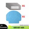 For Ecovacs Debot OZMO 600 601 605 Spare Parts Main Roll Side Spin Brush Cover Wheel Hepa Filter Mop Cloth Dust Box Kit