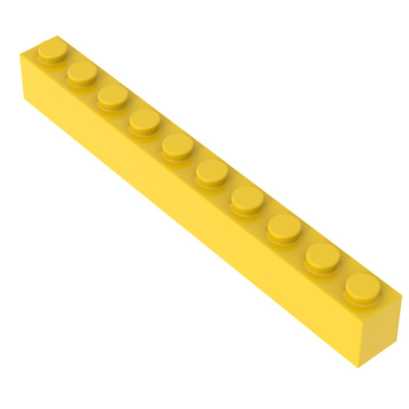 [FunBrick] 10/30/50PCS Bricks 1x10 Dots 1*10 Dots Educational Creative DIY Bulk Set Building Blocks Compatible with 6111 Classic