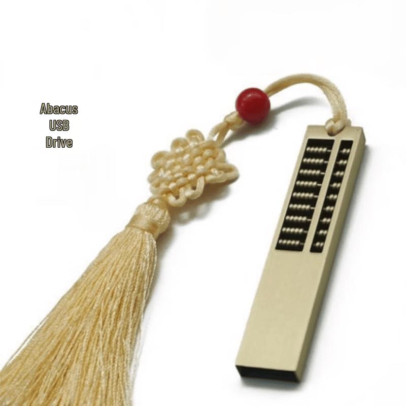 OLOEY Chinese Style Fortune Abacus Metal USB Flash Drive