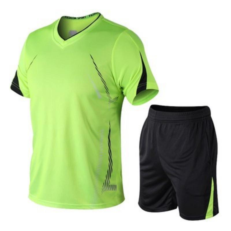 Men's Geometric Print Short Sleeve and Shorts Set