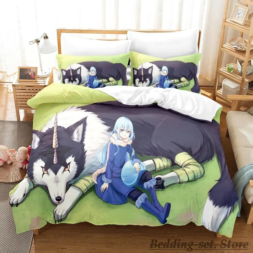 Rimuru Tempest Sängkläder Set Enkel Twin Full Queen King Size Sängset Vuxen Barn Sovrum Påslakanset Anime Kawaii
