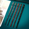 5 Pairs Multicolor Chopsticks Set Hot Pot Sushi Long Handle Chopsticks Alloy Japanese Style Non-Slip Chop Sticks Pack Kitchen Accessories