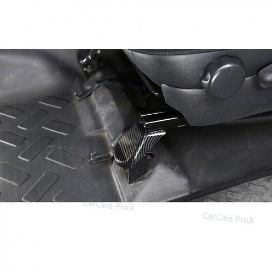 ABS 2pcs Front Seat Base Carbon Fiber Cover Trim For Toyota FJ Cruiser 2007-14