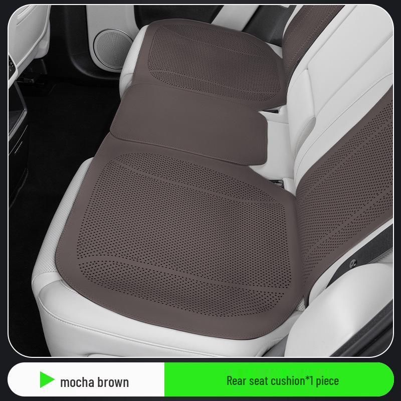 Universal Perforated Breathable Car Seat Cushion for Five-Seat Vehicles - Year-Round Ventilation