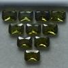 Green Sapphire CERTIFIED 15 Pcs Natural Emerald Cut Loose Gemstone 7x5 MM Lot S-5469546