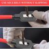1Pcs Adjustable Tap Wrench Screw Tap Holder Reamer Hand Tap Tool with Plastic Dipped Handle Non Slip Tap Tool for Tap Reamer Tap Hand Tool
