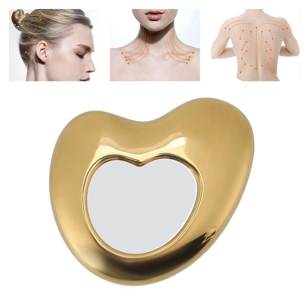 Stainless Steel   Sha Tool Lymphatic Drainage Facial Massaging Facial Scraping Board for Face Neck