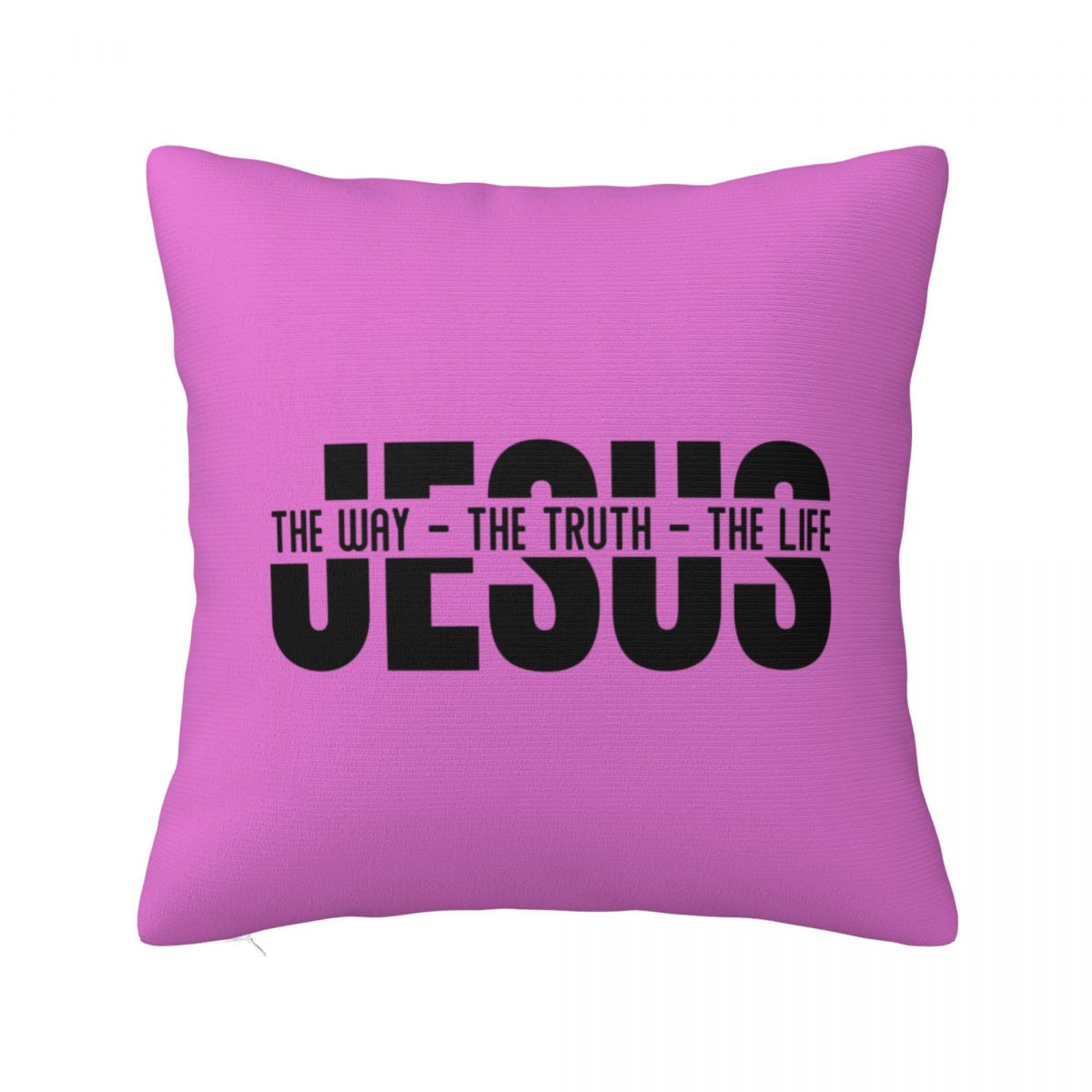 

Jesus The Way The Truth The Life Religious Christian Faith Square Pillowcase Cushion Cover Pillow Case Throw Pillow Cover 12x12Inch