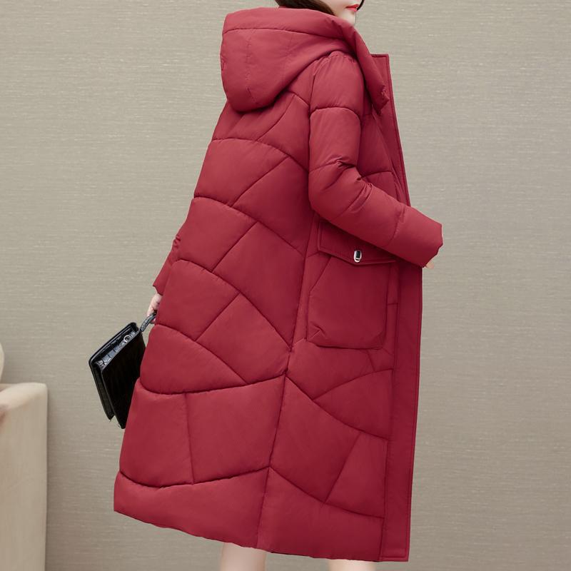 Winter Coat Female Long Parkas Hooded Elegant Thick Warm Jacket Winter Clothes High Quality