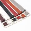 Female Faux Leather Waist Belt With Sewed Design For Casual Outfits
