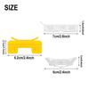 White & Yellow Molding Clips Windshield Roof 6.2cm X 2.7cm 7cm X 1.5cm