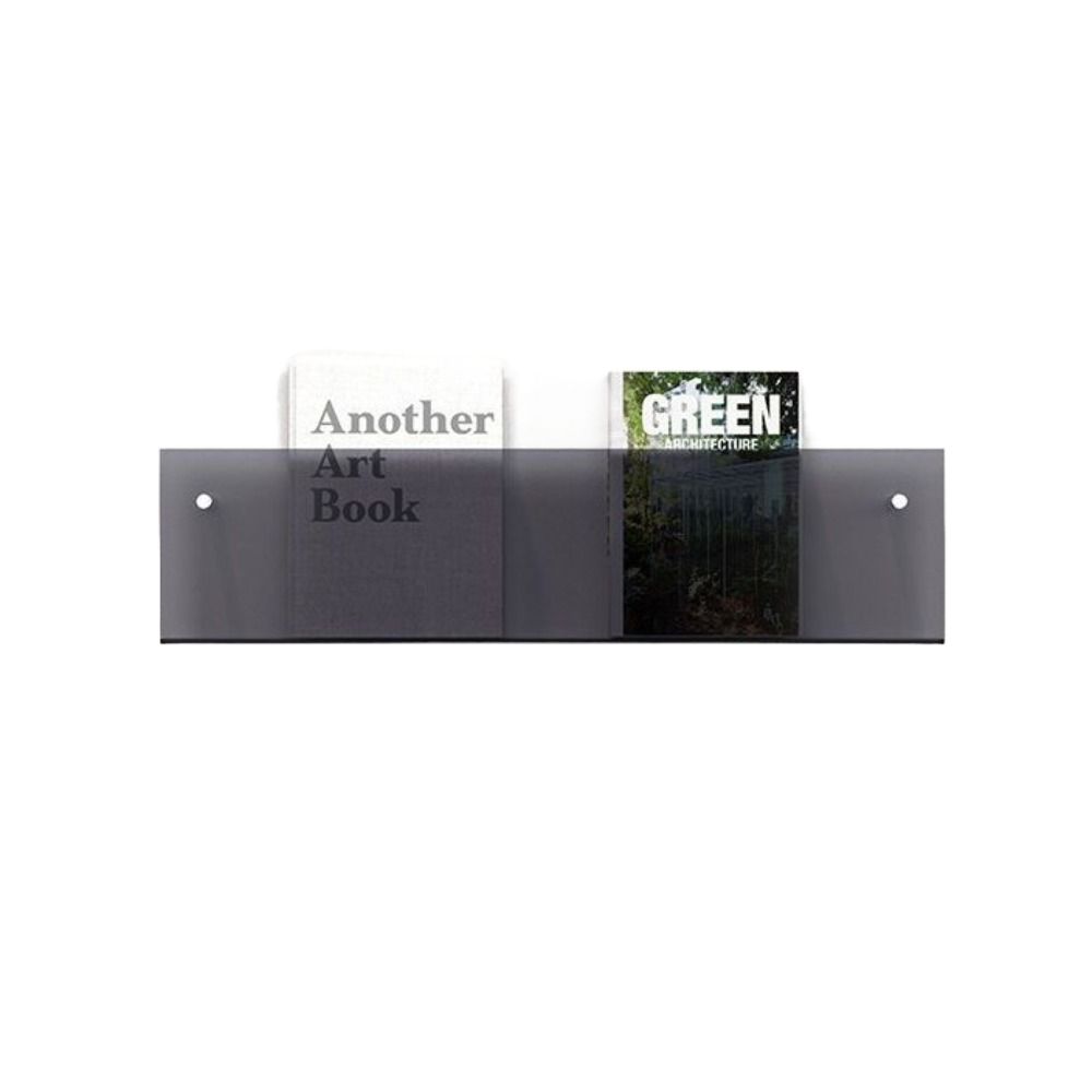 

Brochure Holder Magazine Rack Acrylic Pamphlet Stand Minimalist Floating Bookshelves Records style 4