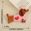 Embroidery Label Embroidery Sticker DIY Self-adhesive Patch Sticker Accessories Patch Cartoon Sausage Dog Original Cloth Sticker