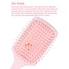 Pink Hair Brush Combo Set 2 Styles Soft Bristles for Effortless Detangling and Everyday Hair Styling Needs