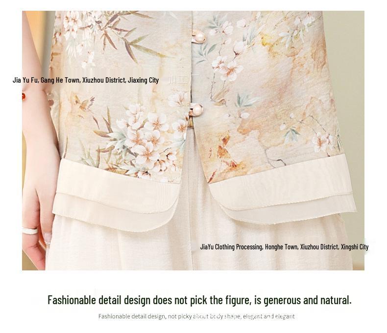 Chic Summer Chiffon Tops: Loose, Fashionable Short-Sleeves for Moms and Mature Women