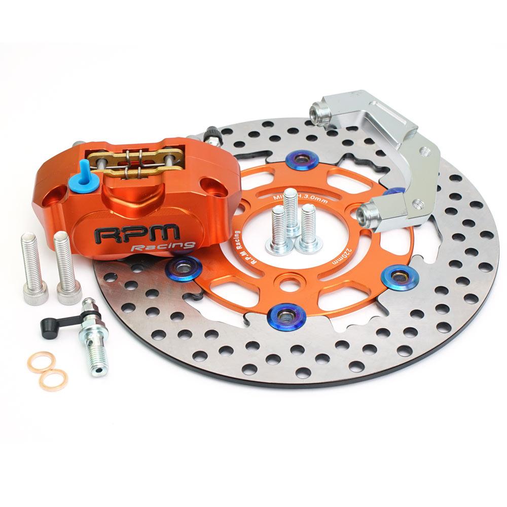 220mm Brake Disc Rotor 3 Hole Caliper Set RPM 84mm Brake Caliper Radil mounting for For Yamaha Aerox Nitro BWS 100 JOG 50 rr
