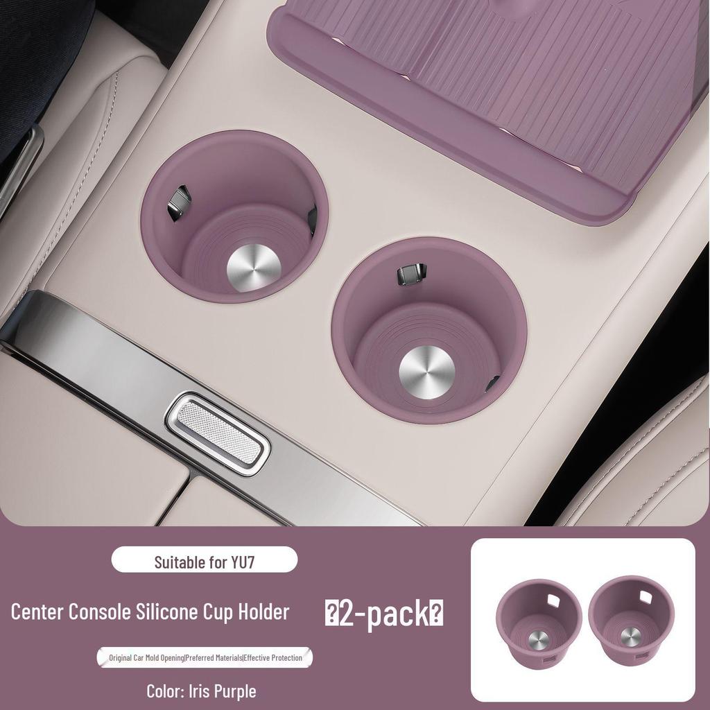 Silicone Cup Holder Cover for Xiaomi YU7 Center Console