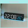 Digitale LED-Weckeruhr mit Datum, Temperatur, Kalender, Nachtlicht für Schlafzimmerdekoration