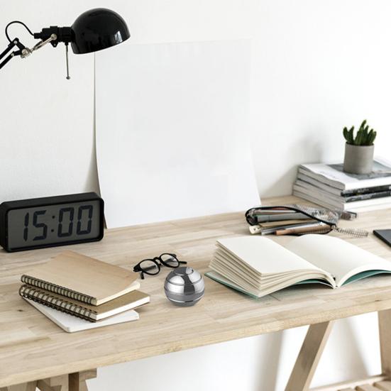 Metal Kinetic Desk Toy for Kids Adults Full Body Optical Illusion Fidget Spinner