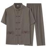 Men's Chinese Style Short-Sleeved Tang Suit