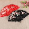 1PC Ancient Style Photography Folding Dance Performance Fan Elegant Plum Blossom Gift Plastic Classica New Chinese Style Colorful