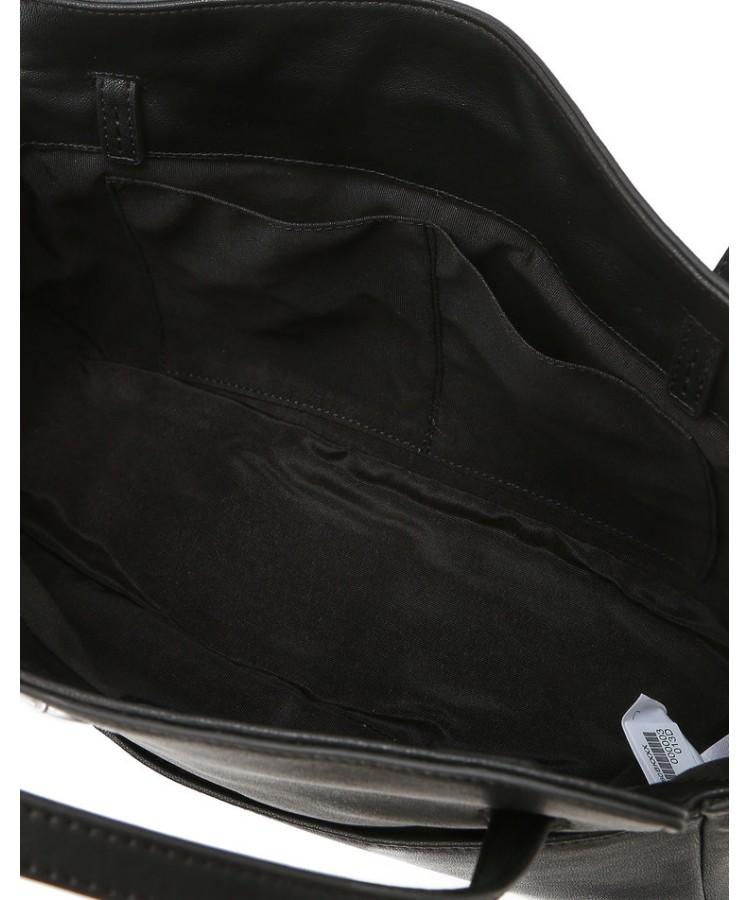 Athe Vanessabruno [Demain] Black Leather Deman Tote Bag S Aaba6F280Bk