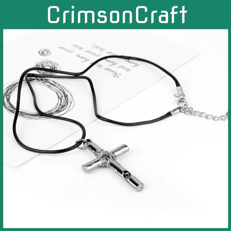 Hell Girl Cross Pendant Necklace With Alloy Design For Women And Men