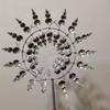 Outdoor Rotating Metal Windmill Sculpture Personalized Irregular Craft Decoration Wind Solar Spinners Yard Garden Decor