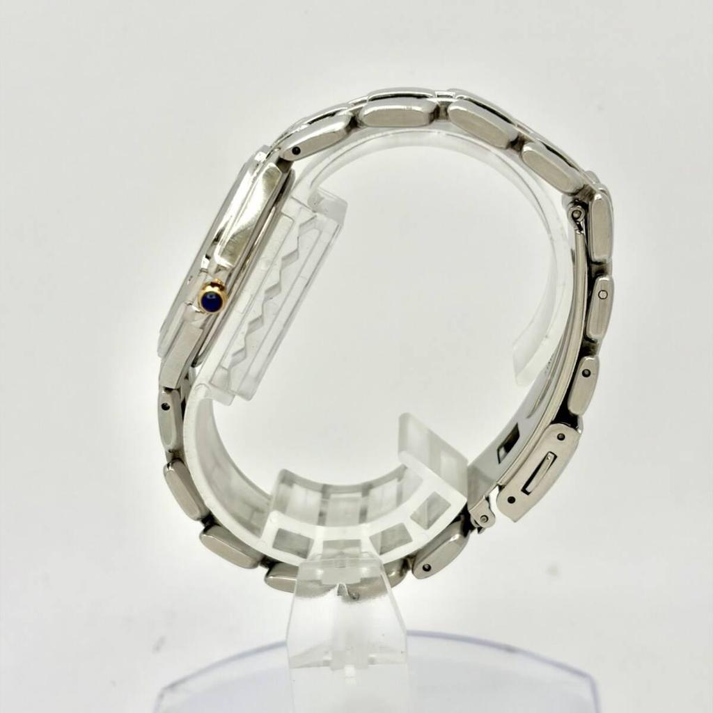 [New Battery] SEIKO DOLCE Men's Watch Navy 5E31-6010 520298 Genuine Belt