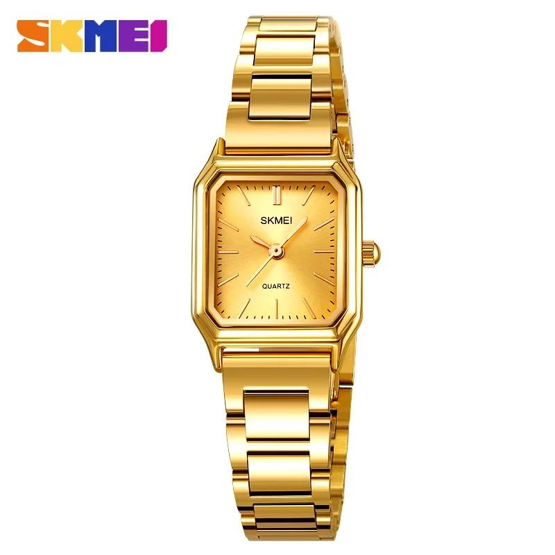 SKMEI 2237 Fashion Ladies Watches Waterproof Female Girl Clock Luxury Stainless Steel Strap Quartz Women Wristwatch Reloj Mujer