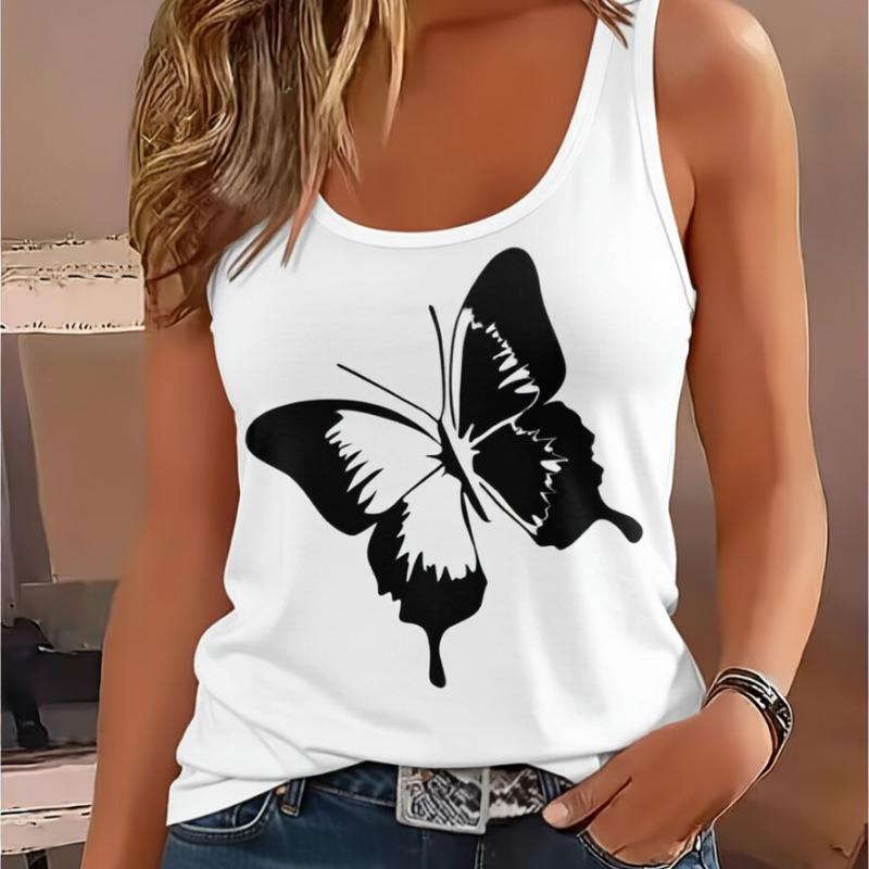 

Leopard Heart Print T-shirt Y2k Vest Graphic Tank Top Women’s Sleeveless Crew Neck Casual Top Summer Spring S