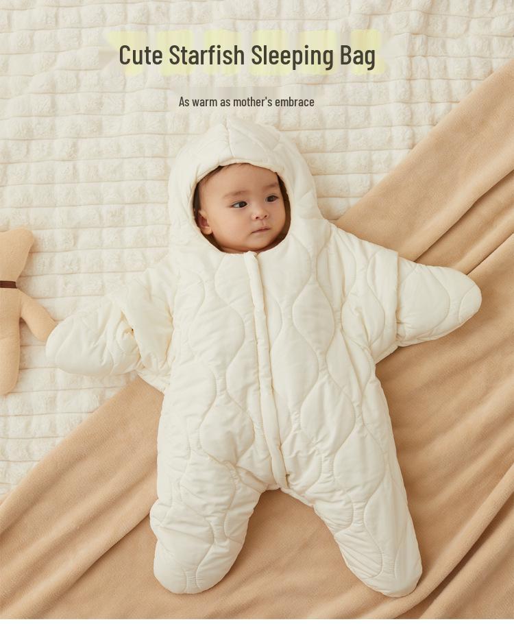 Saco de Dormir para Bebê Anti-Chute com Veludo: Cobertor Enfaixador para Todas as Estações para Recém-Nascidos
