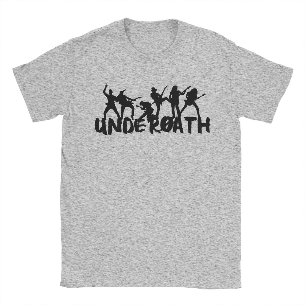 Crazy Underoath Band T-Shirt Men O Neck Pure Cotton T Shirt  Short Sleeve Tee Shirt Gift Idea Clothing