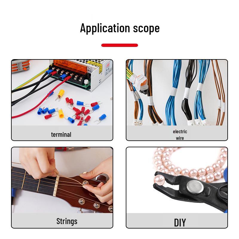 Multi-Purpose Jewelry Wire Repair Pliers with PVC Handle