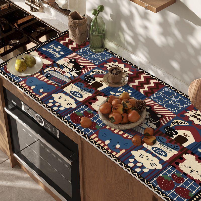Kitchen Countertop Drain Mat, Sink Absorbent Mat, Diatomaceous Earth Mat, Quick-Drying Non-Slip Bathroom Mat