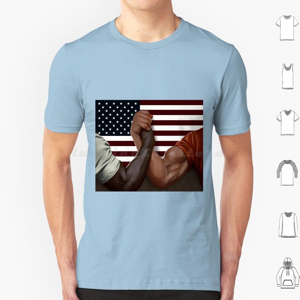 Dutch And Dillon Famous Handshake T Shirt Cotton Men Women DIY Print Carl Weathers Arnold Schwarzenegger Handshake Meme Arnie S
