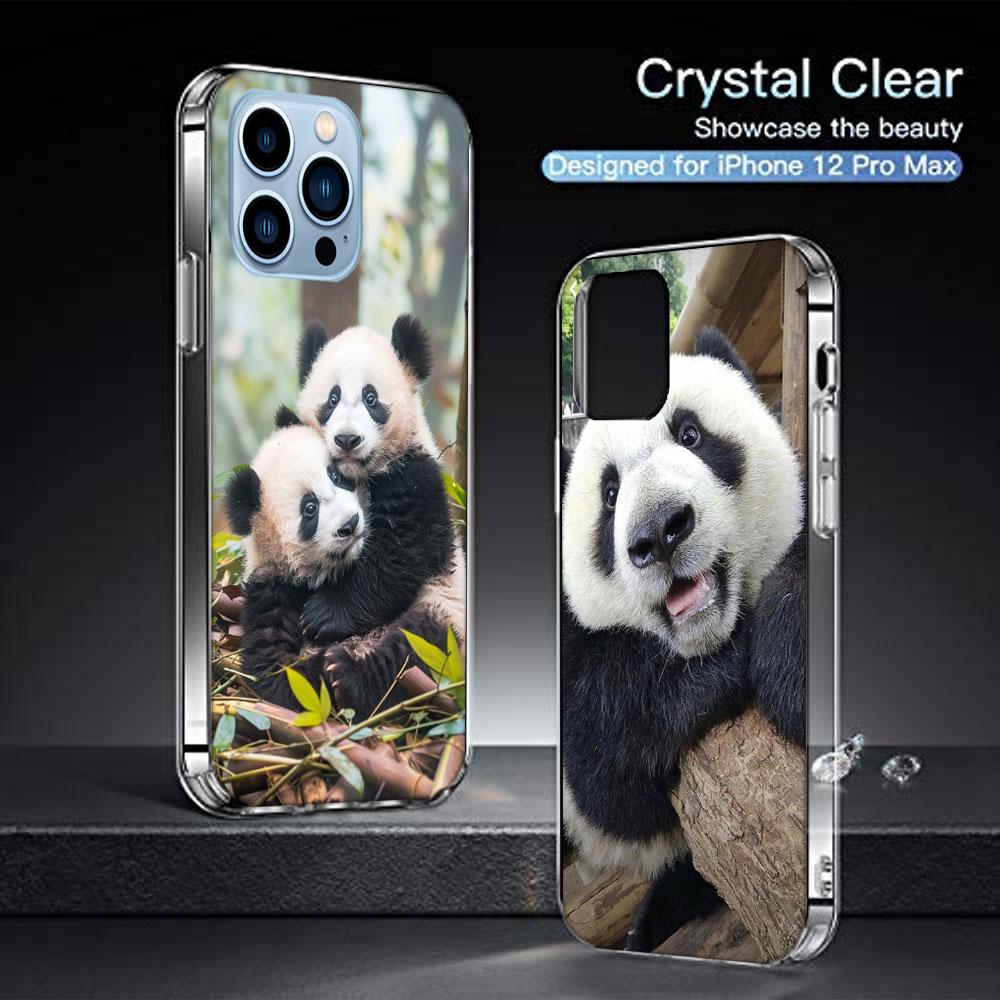 Panda Baby, Giant Panda Family Cases Phone Case For Iphone 17E 16E 17 Air 16 Pro Max 15 Pro 14 Plus 11 13 12 Mini Cover Cases Co