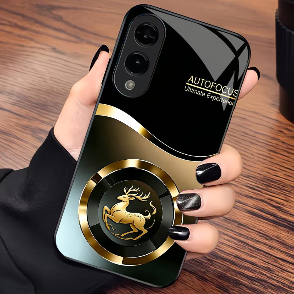 Minimalist Deer Logo Business phone case glass s26 ultra case mobile phones for Samsung Galaxy S26 S25 S24 S23 S22 FE Ultra Plus