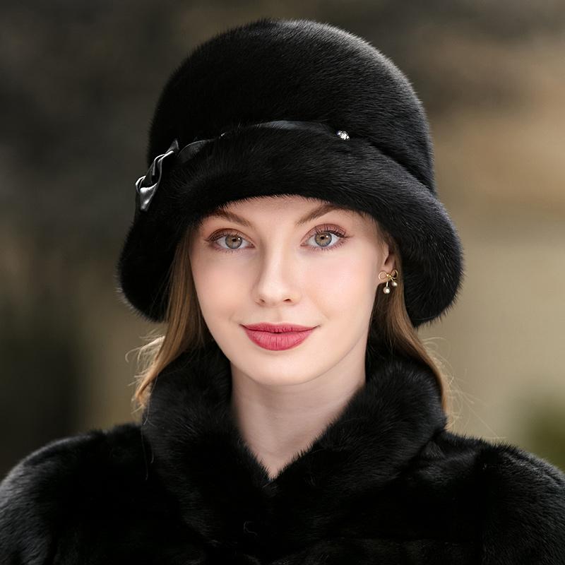Pălării noi de blană Iarna Cumpărături Pălării calde de pescar Pălării de modă Func Pălării de blană pentru doamne Tide