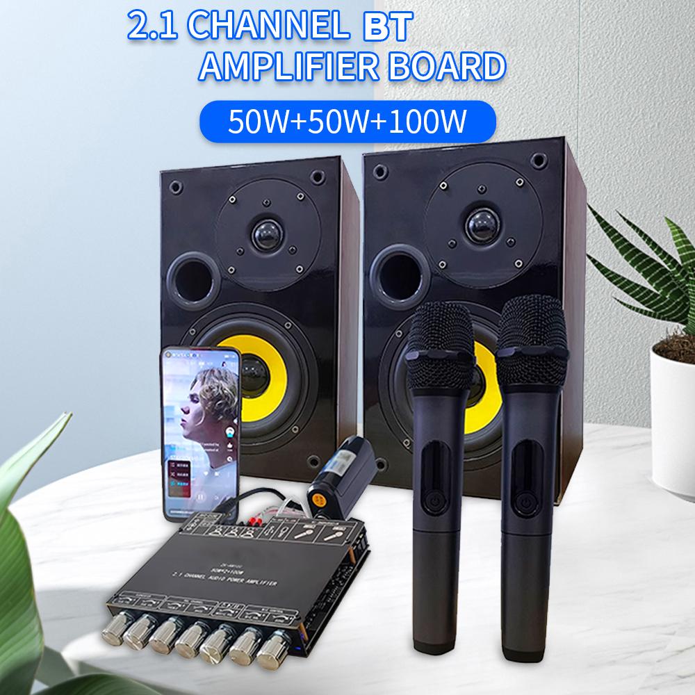 2.1 Channel Digital   Amplifier Board Module High and Low   Subwoofer Support 5.1   Connection     Input U disk USB Sound Card Playback 