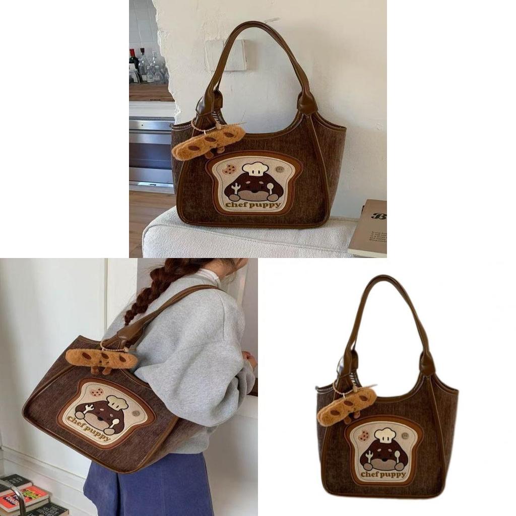 Korean Style Creative Backpack With Cartoon Dog Design And Large Capacity For Women