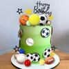 37 PCS Sports Cake Toppers Sports Cake Decoration with Soccer Football Baseball Basketball Tennis Golf for Boys Men Sports Theme