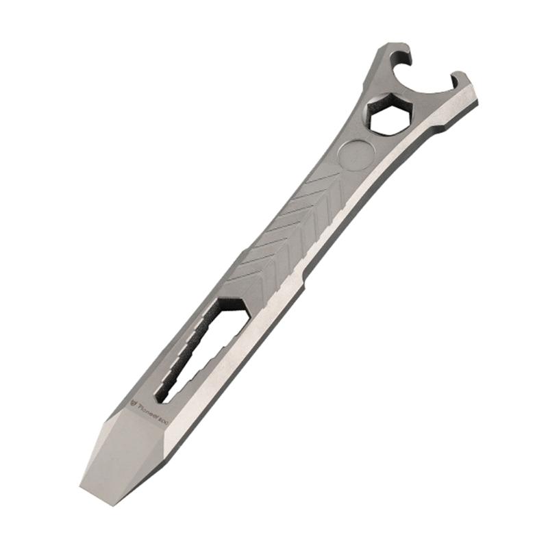 Titanium Alloy Pry Bar Multi Tool Mini Crowbars Multifunctional Portable Wrench Tool, Outdoor Emergency Tool for Camping