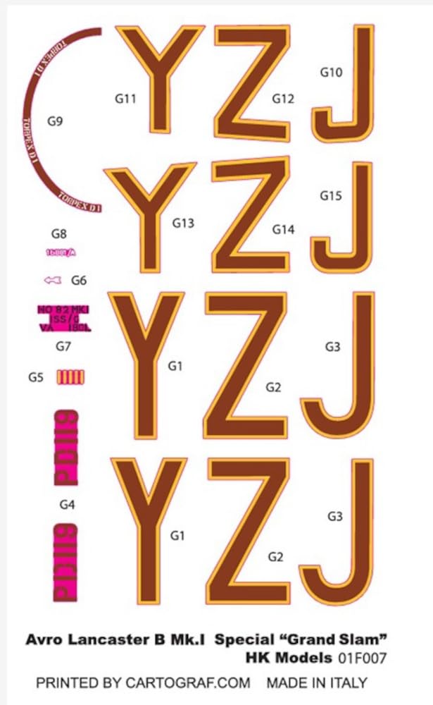 HK Model 1/48 Avro Lancaster B Mk.I Special Grand Slam Plastic Model 01F007