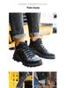 Men's Waterproof, Impact & Puncture-resistant High-top Steel-toe Work Boots; Durable and Comfortable Safety Footwear.