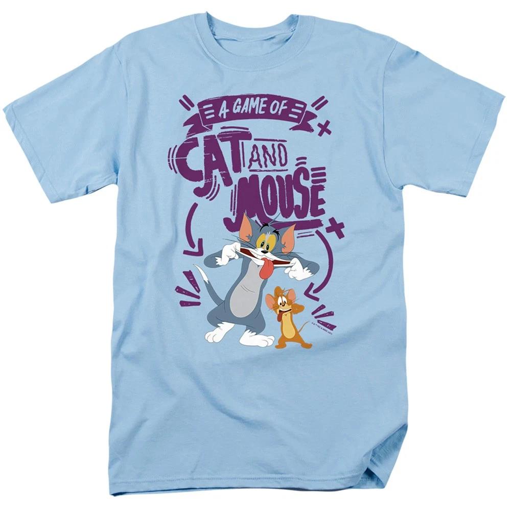Tom And Jerry Movie - Cat And Mouse - Unisex Short Sleeve Children s T-shirt - Blue 110