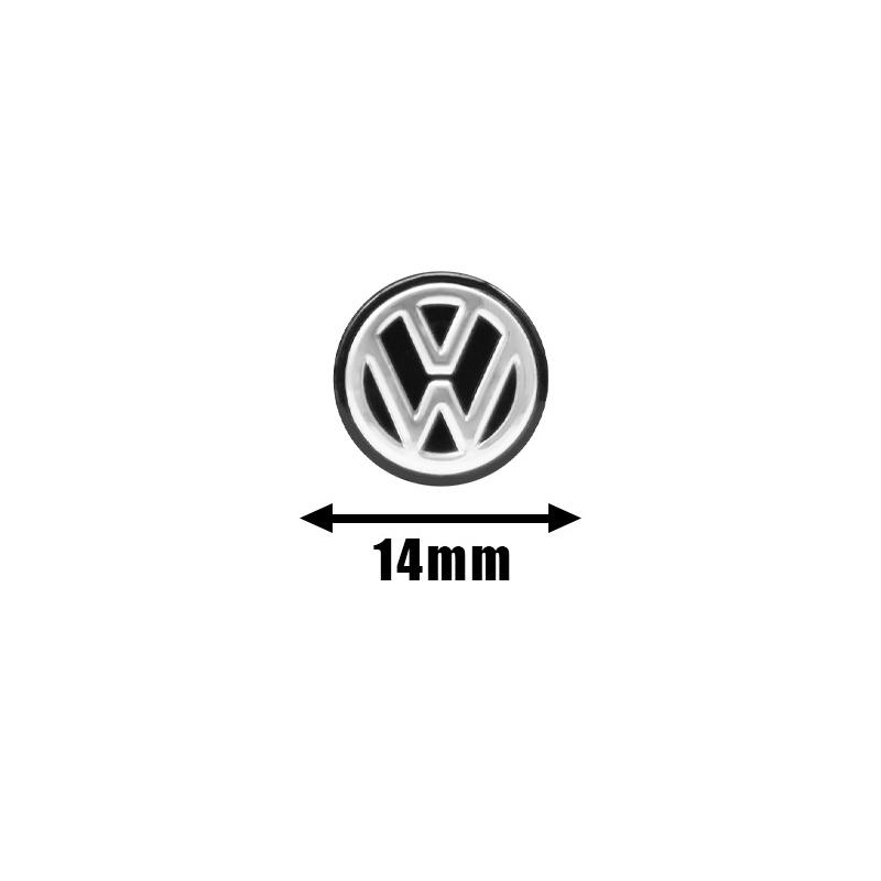 2026 Hot 14mm 11mm For VW GTI Golf 5 7 Mk6 Passat B5 B6 Polo Scirocco Jetta Car Remote Control Key Sticker Badge Emblem Decal Accessories