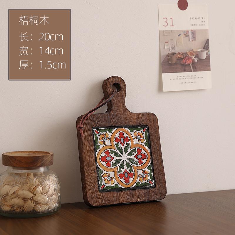 Kitchen Insulation Pot Mat Retro Home Dining Cup Mat Clay Pot High Temperature Resistant Kitchen Table Mat Storage Organization